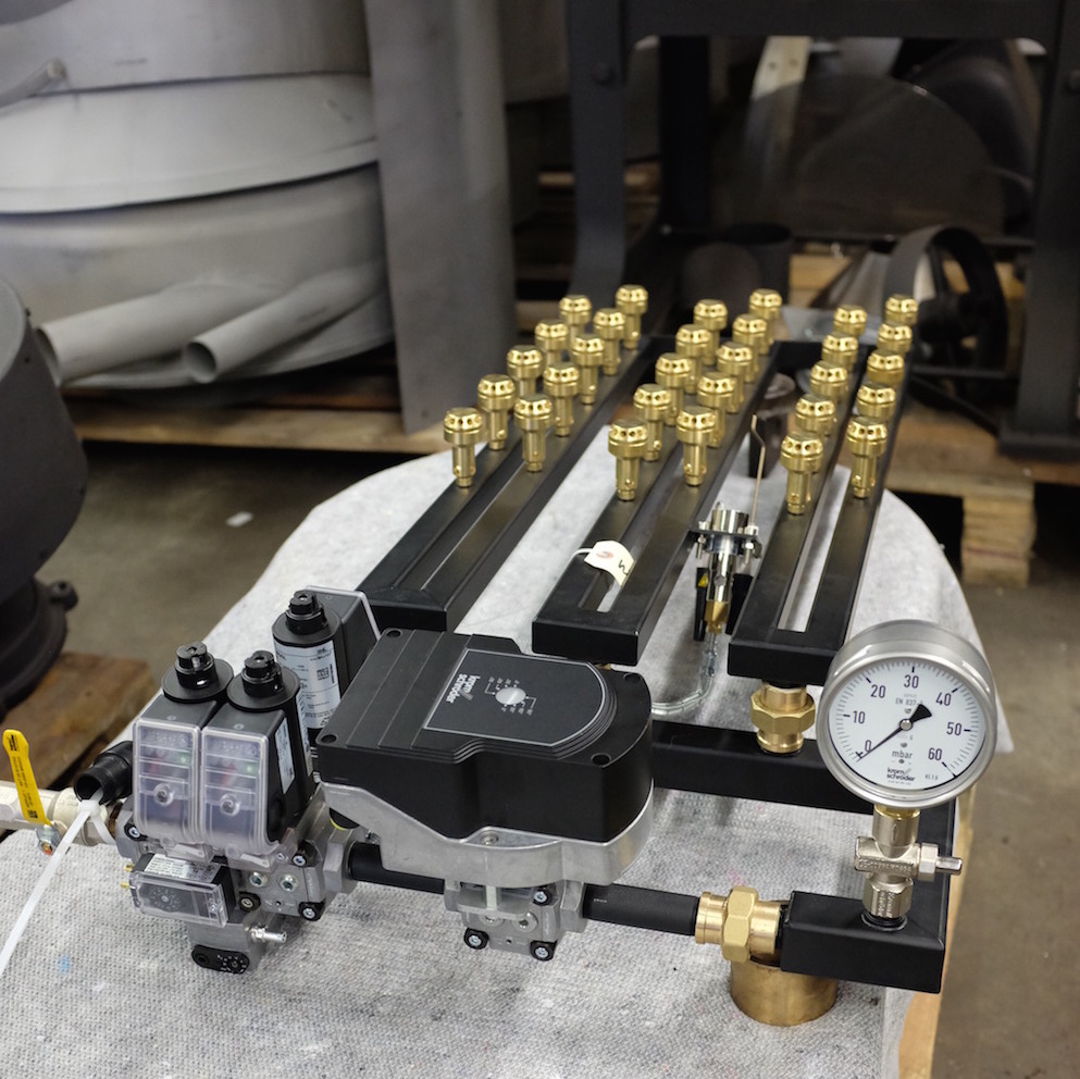 Burner assembly supplied with the Probat UG22 coffee roaster